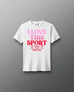 Shirts & Tees>RUDIS SH I Love This Sport Youth Elite Super Soft T-Shirt White
