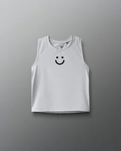 Shirts & Tees>RUDIS SH Smile Women's COOL-FEEL Crop Tank Lunar Gray