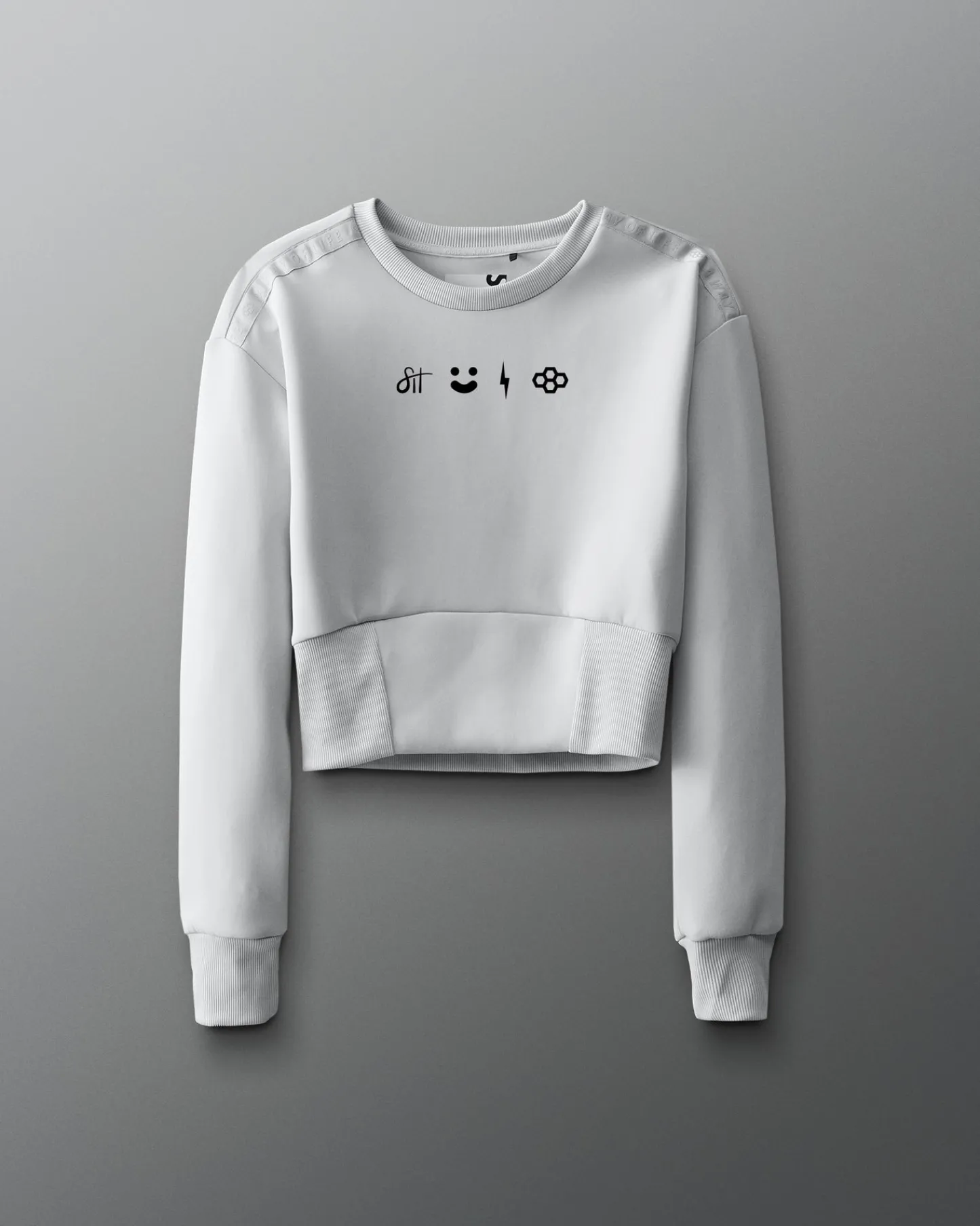Hoodies & Pullovers>RUDIS SH Women's COOL-FEEL Fitted Crew Lunar Gray