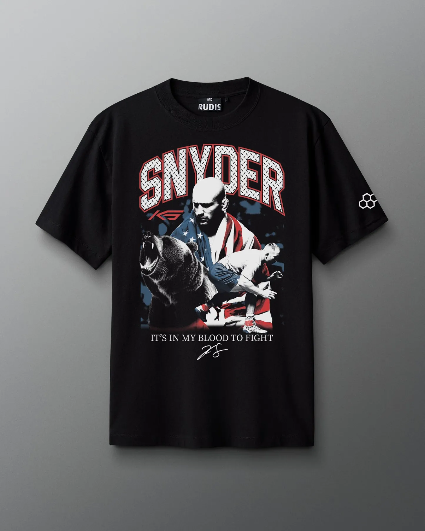 Shirts & Tees|Shirts & Tees>RUDIS Snyder Vintage Heavyweight T-Shirt Black