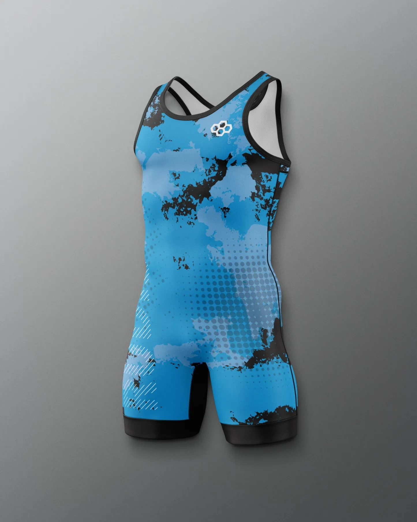 Singlets|Singlets>RUDIS Splatter Boy's Elite Singlet Blue