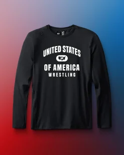 Shirts & Tees|Shirts & Tees>RUDIS United States of America Wrestling Performance Long Sleeve