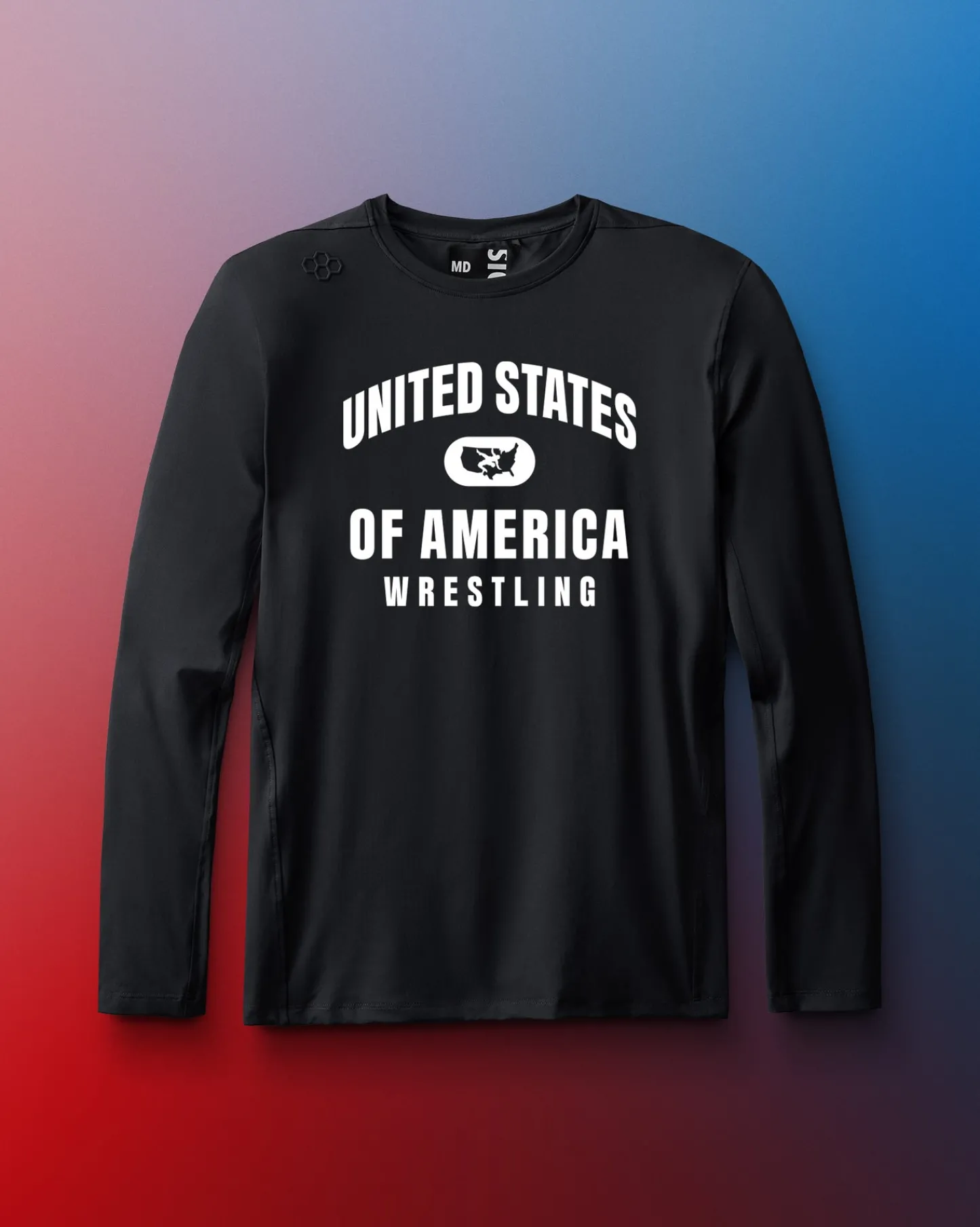 Shirts & Tees|Shirts & Tees>RUDIS United States of America Wrestling Performance Long Sleeve