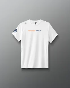Shirts & Tees>RUDIS United World Wrestling Youth Performance T-Shirt White