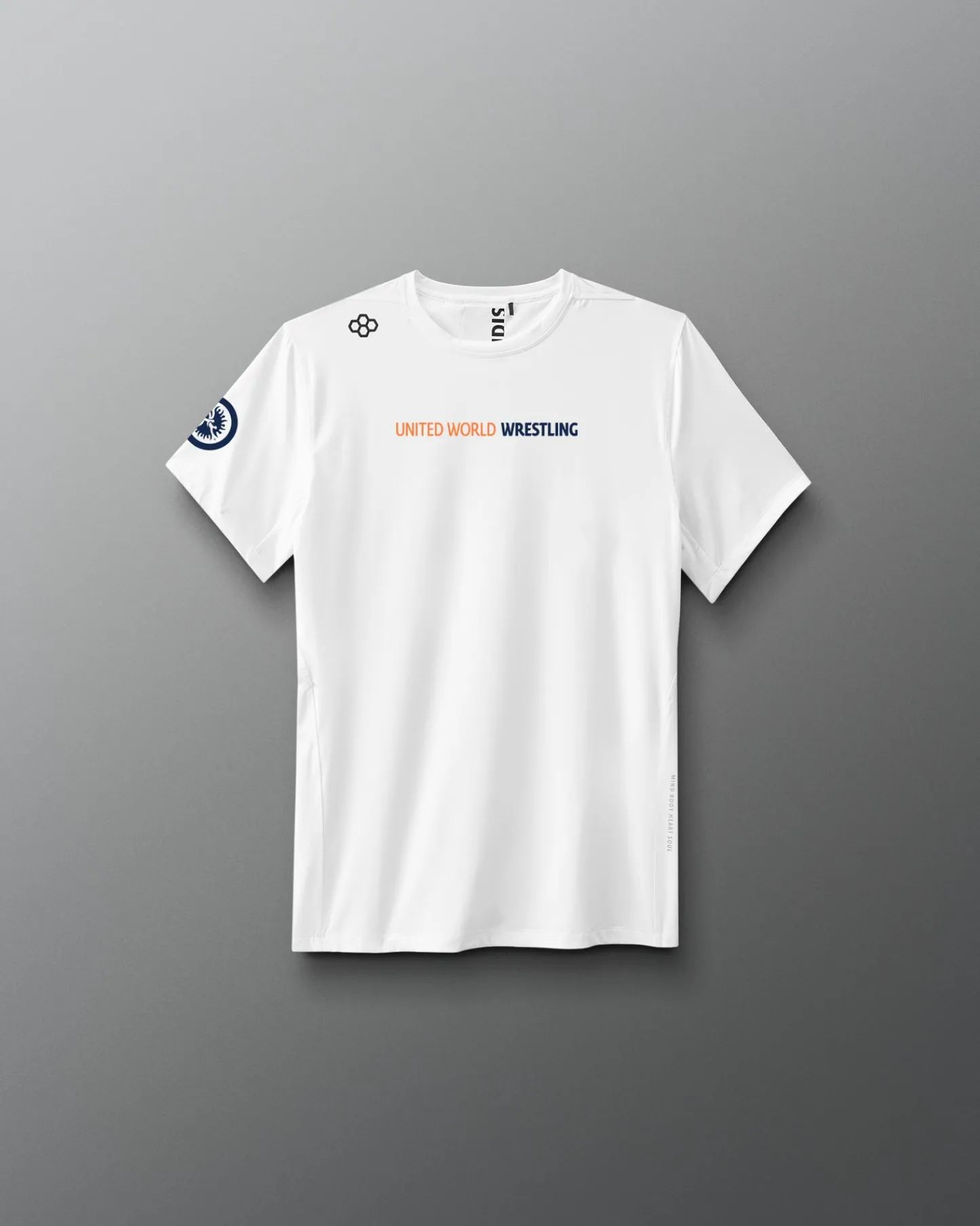 Shirts & Tees>RUDIS United World Wrestling Youth Performance T-Shirt White