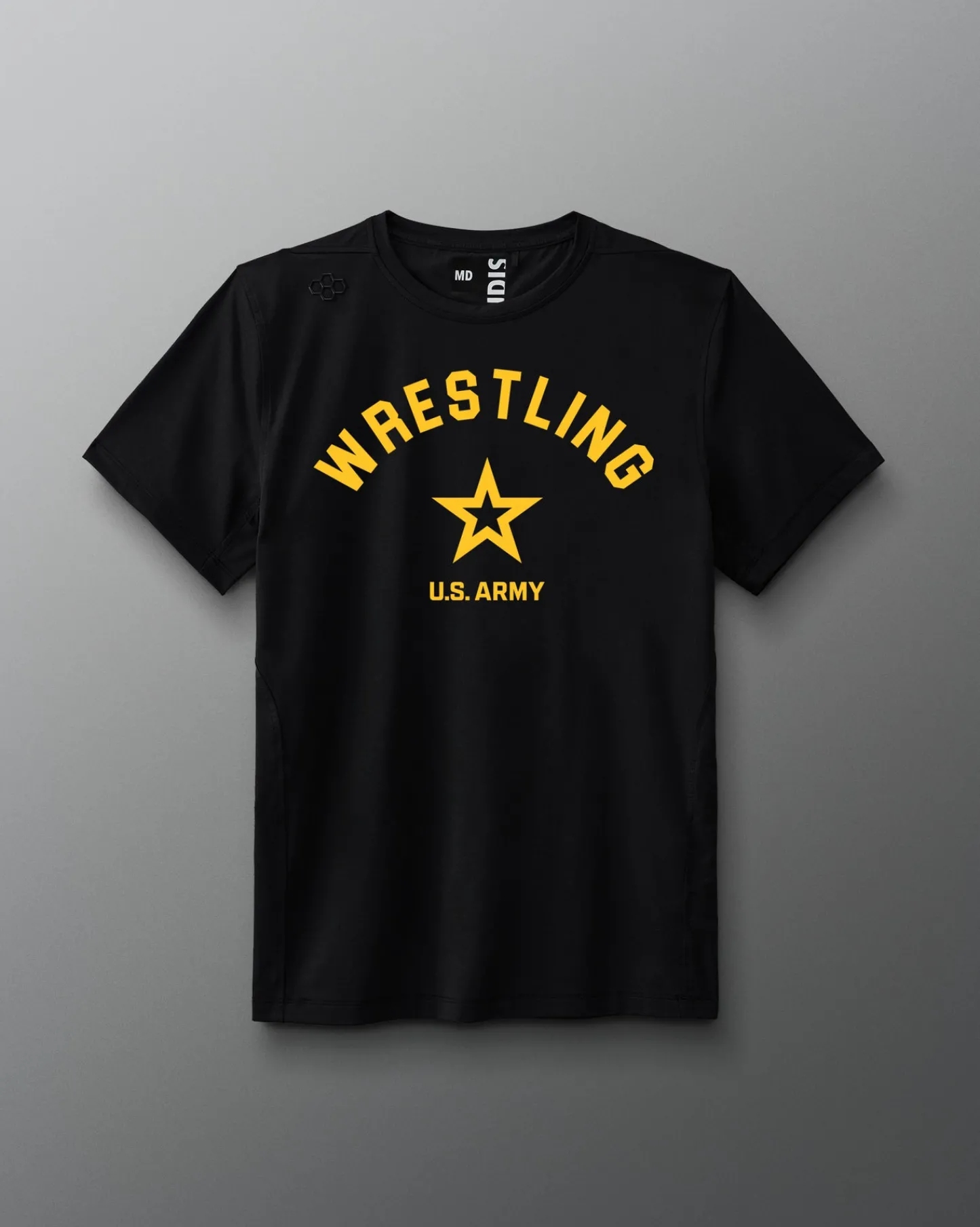 Shirts & Tees|Shirts & Tees>RUDIS U.S. Army Wrestling Emblem Performance T-Shirt Black