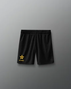 Shorts & Bottoms>RUDIS U.S. Army Wrestling Emblem 8" 2.0 Youth Mesh Shorts Black