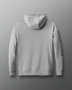 Hoodies & Pullovers|Hoodies & Pullovers>RUDIS U.S. Army Wrestling Emblem Elite Terry Hoodie Gray