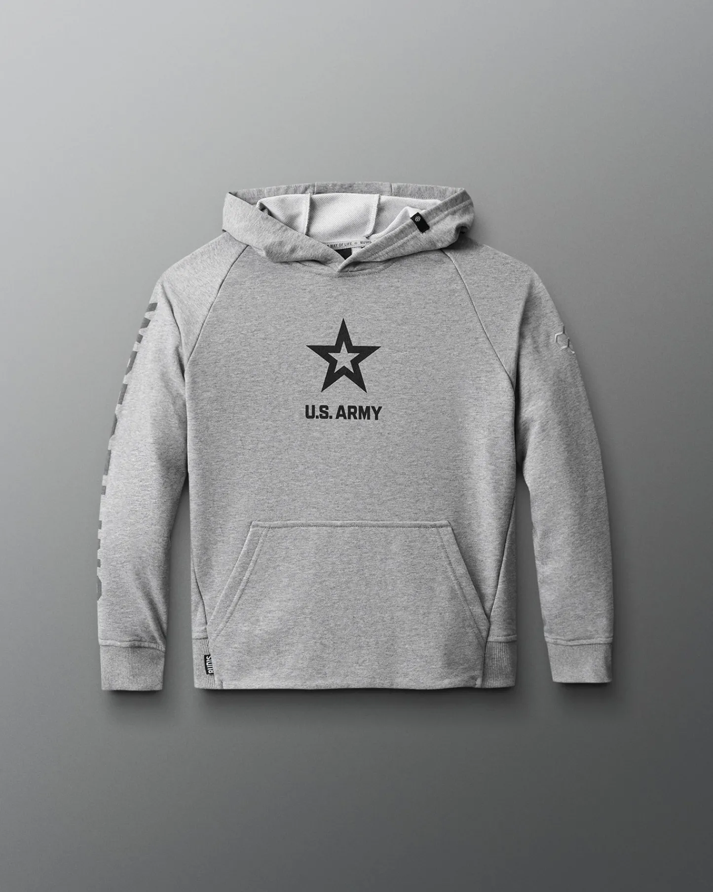 Hoodies & Pullovers>RUDIS U.S. Army Wrestling Emblem Youth Elite Terry Hoodie Gray
