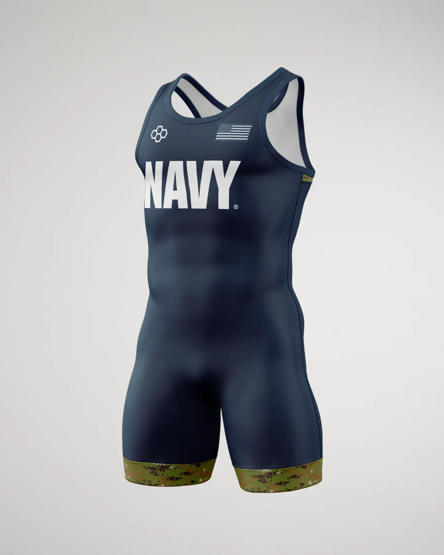 Singlets|Singlets>RUDIS U.S. Digital Woodland Boy's Elite Singlet Navy