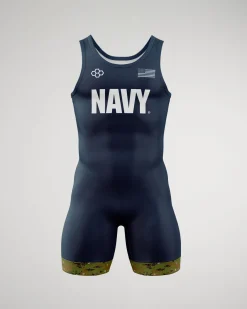 Singlets|Singlets>RUDIS U.S. Digital Woodland Boy's Elite Singlet Navy