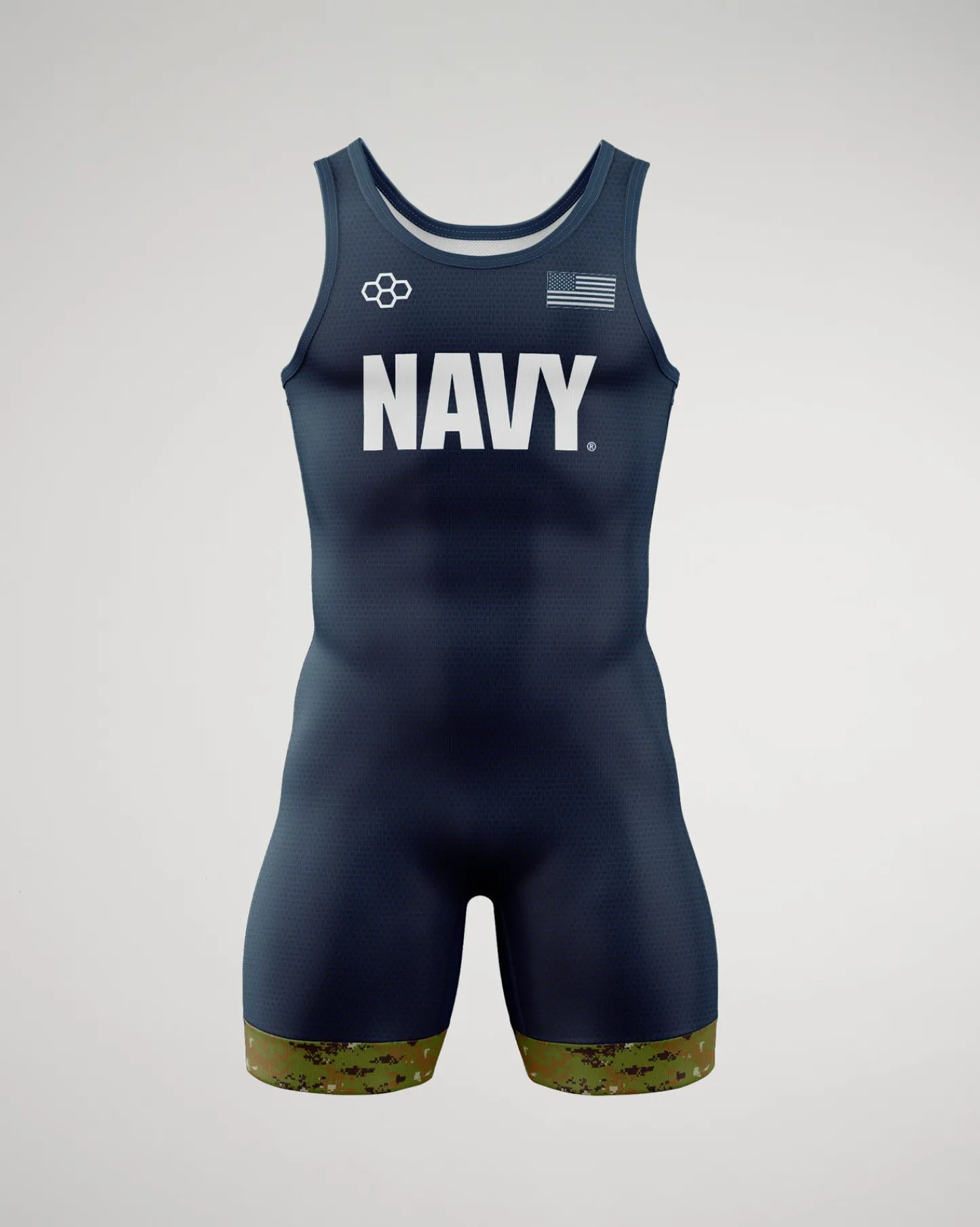 Singlets|Singlets>RUDIS U.S. Digital Woodland Boy's Elite Singlet Navy