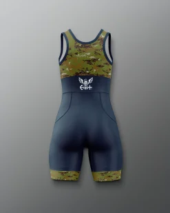 Singlets|Singlets>RUDIS U.S. Digital Woodland Girl's Elite 2.0 Singlet Navy