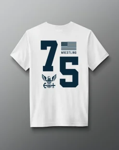 Shirts & Tees|Shirts & Tees>RUDIS U.S. Navy Wrestling Arch T-Shirt White