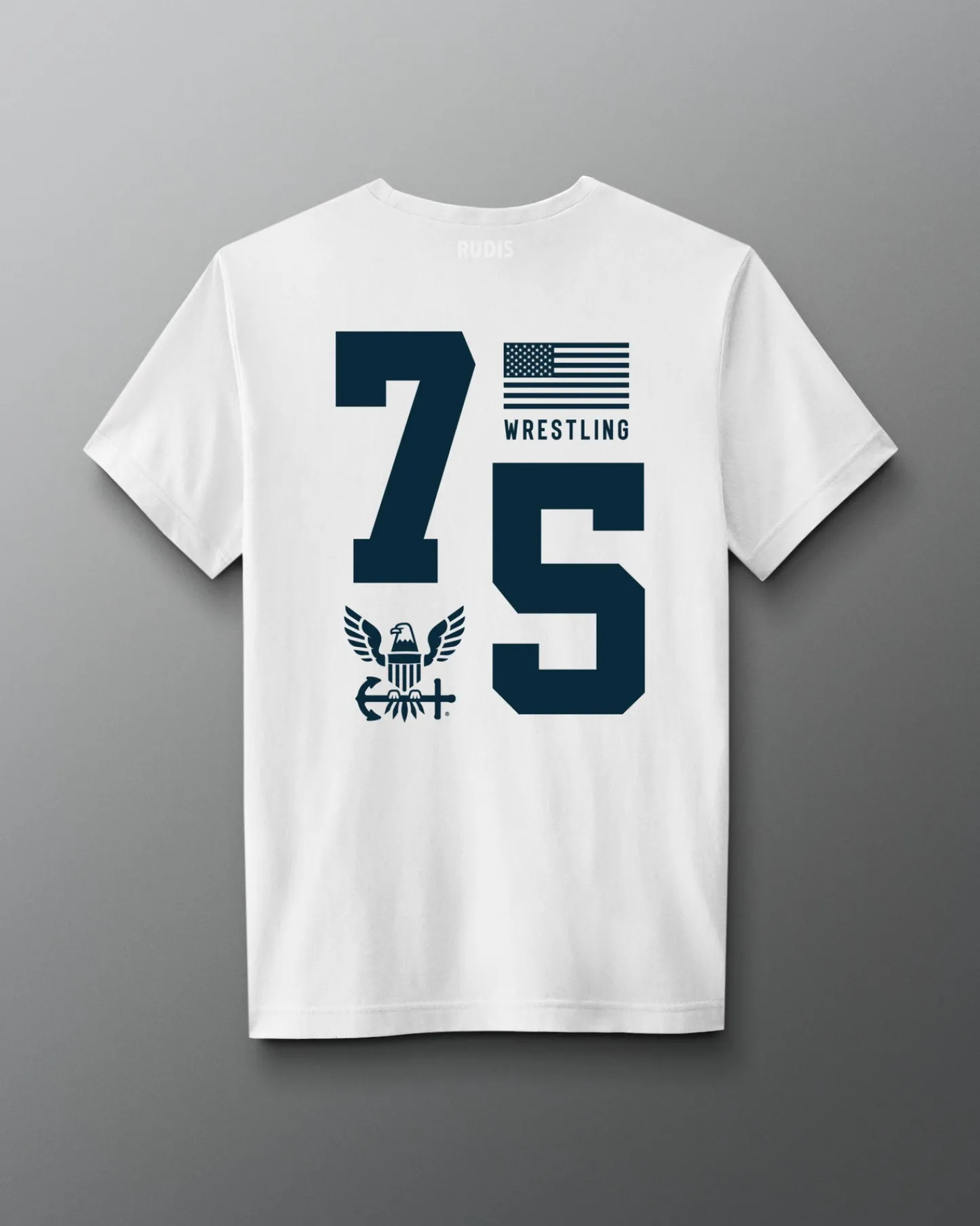 Shirts & Tees|Shirts & Tees>RUDIS U.S. Navy Wrestling Arch T-Shirt White