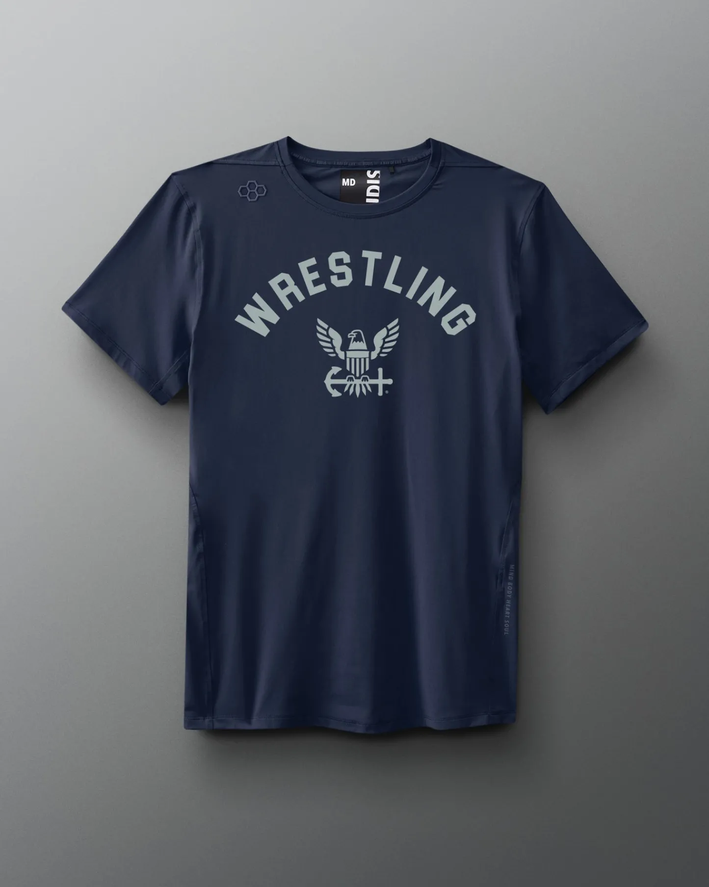 Shirts & Tees|Shirts & Tees>RUDIS U.S. Wrestling Emblem Performance T-Shirt Navy