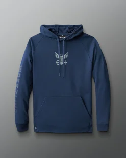 Hoodies & Pullovers|Hoodies & Pullovers>RUDIS U.S. Wrestling Emblem Elite Terry Hoodie Navy