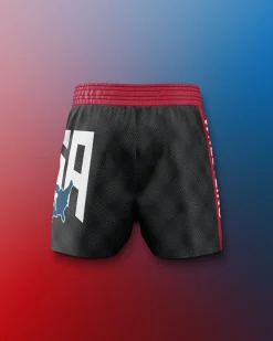 Shorts & Bottoms>RUDIS USA Dash Icon Sublimated Shorts Black/Red