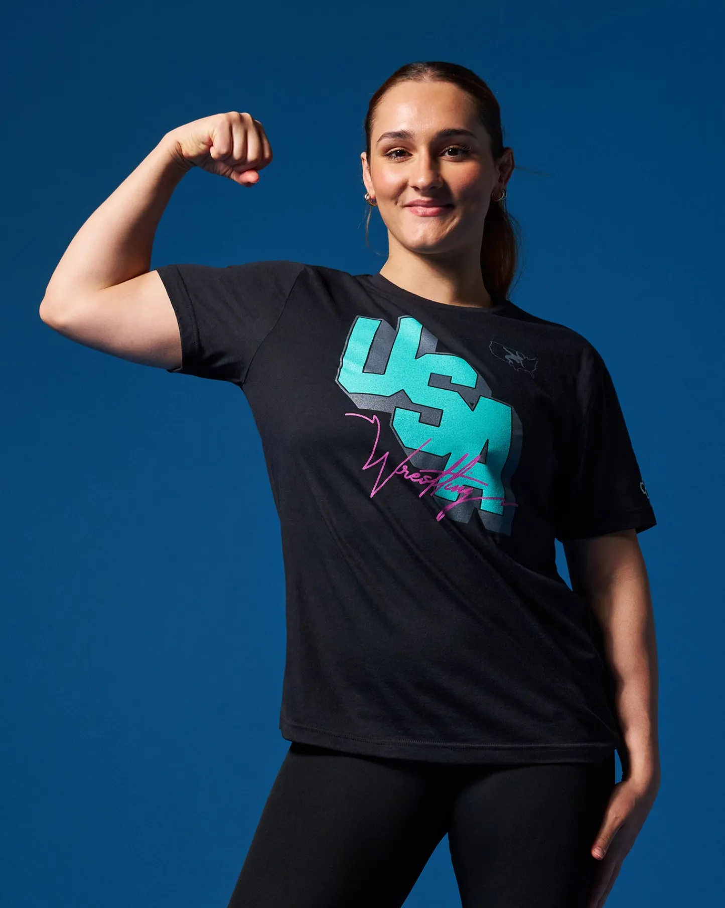 Shirts & Tees|Shirts & Tees>RUDIS USA Wrestling Block Elite Super Soft T-Shirt