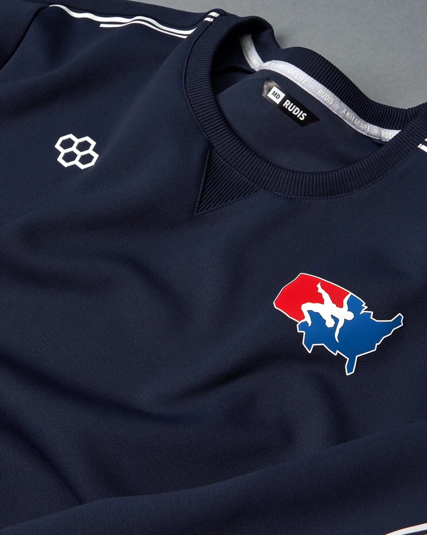 Hoodies & Pullovers|Hoodies & Pullovers>RUDIS USA Wrestling Chronicle Elite Crewneck