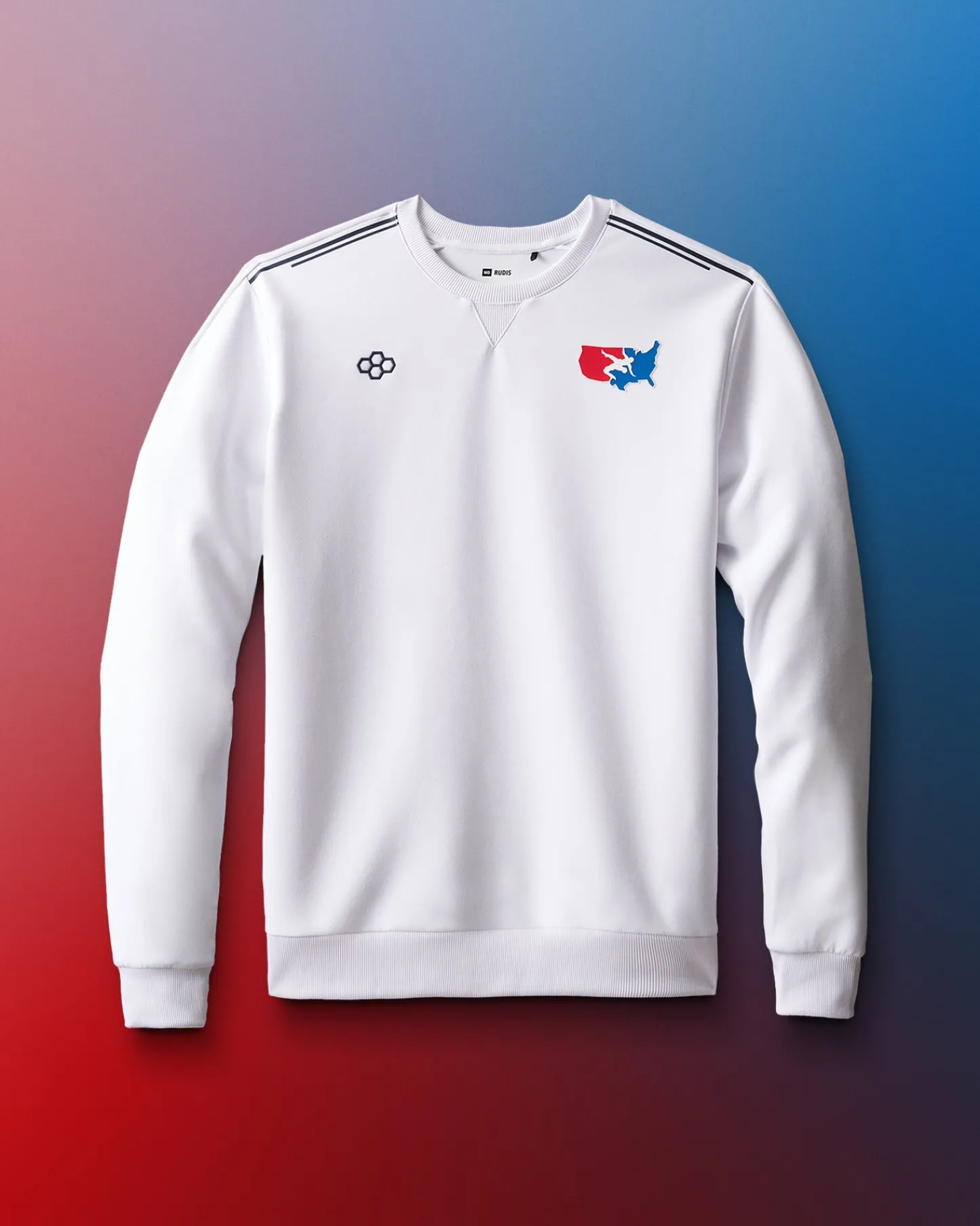 Hoodies & Pullovers|Hoodies & Pullovers>RUDIS USA Wrestling Chronicle Elite Crewneck