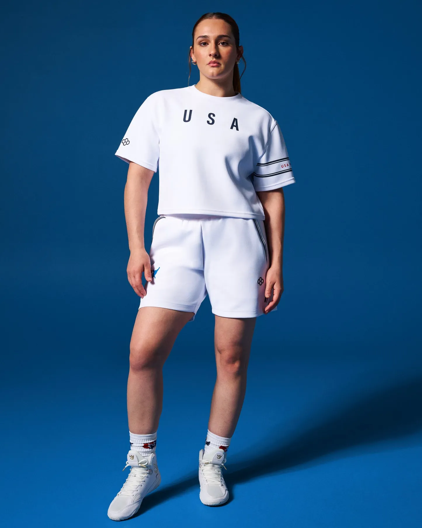 Shirts & Tees>RUDIS USA Wrestling Chronicle Women's Elite Crop T-Shirt