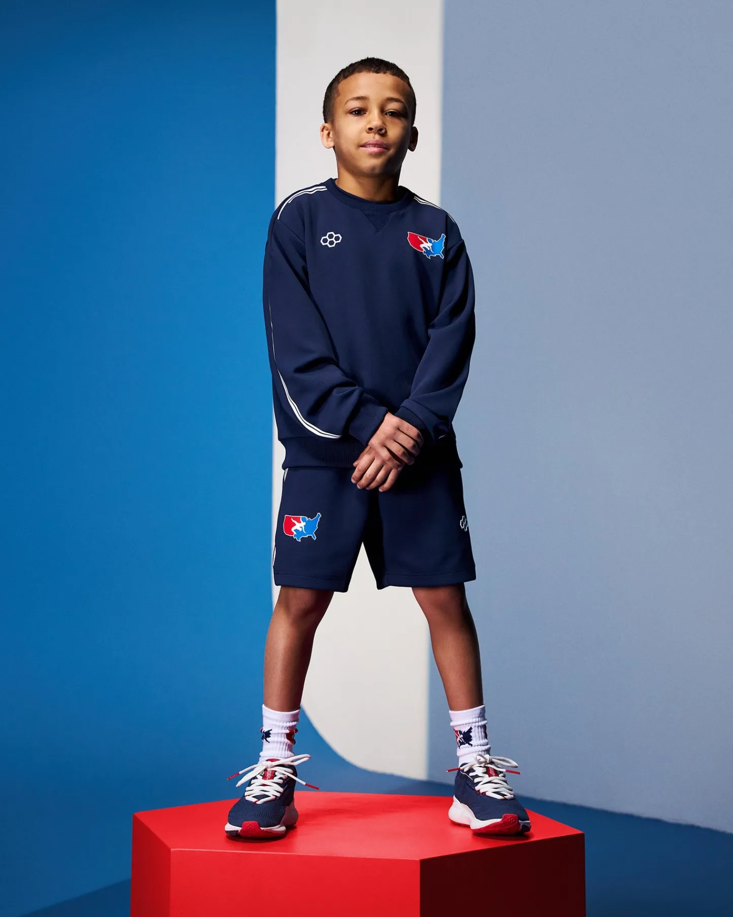 Hoodies & Pullovers>RUDIS USA Wrestling Chronicle Youth Elite Crewneck