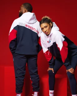 Hoodies & Pullovers|Hoodies & Pullovers>RUDIS USA Wrestling Colorblock Hoodie