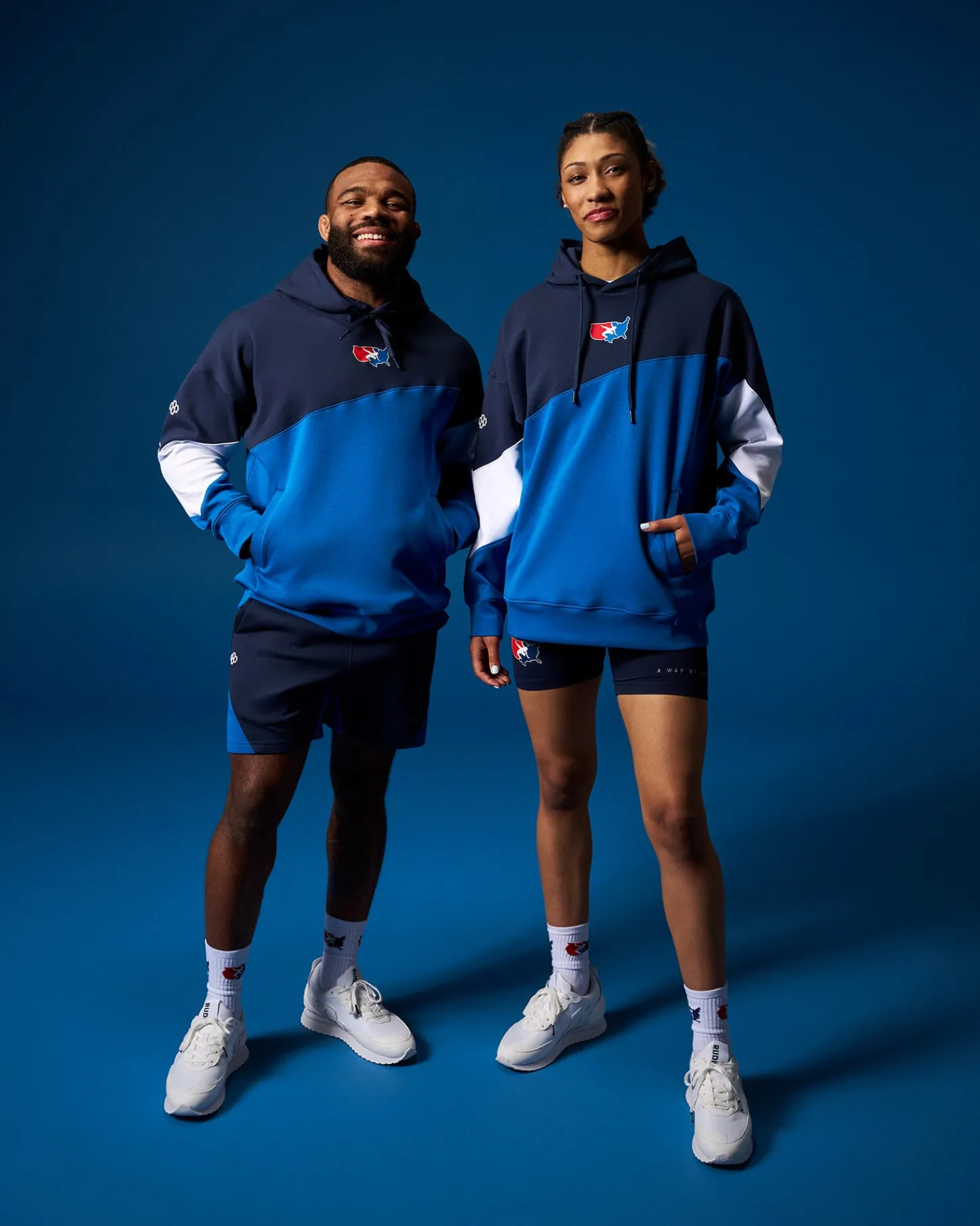 Hoodies & Pullovers|Hoodies & Pullovers>RUDIS USA Wrestling Colorblock Hoodie