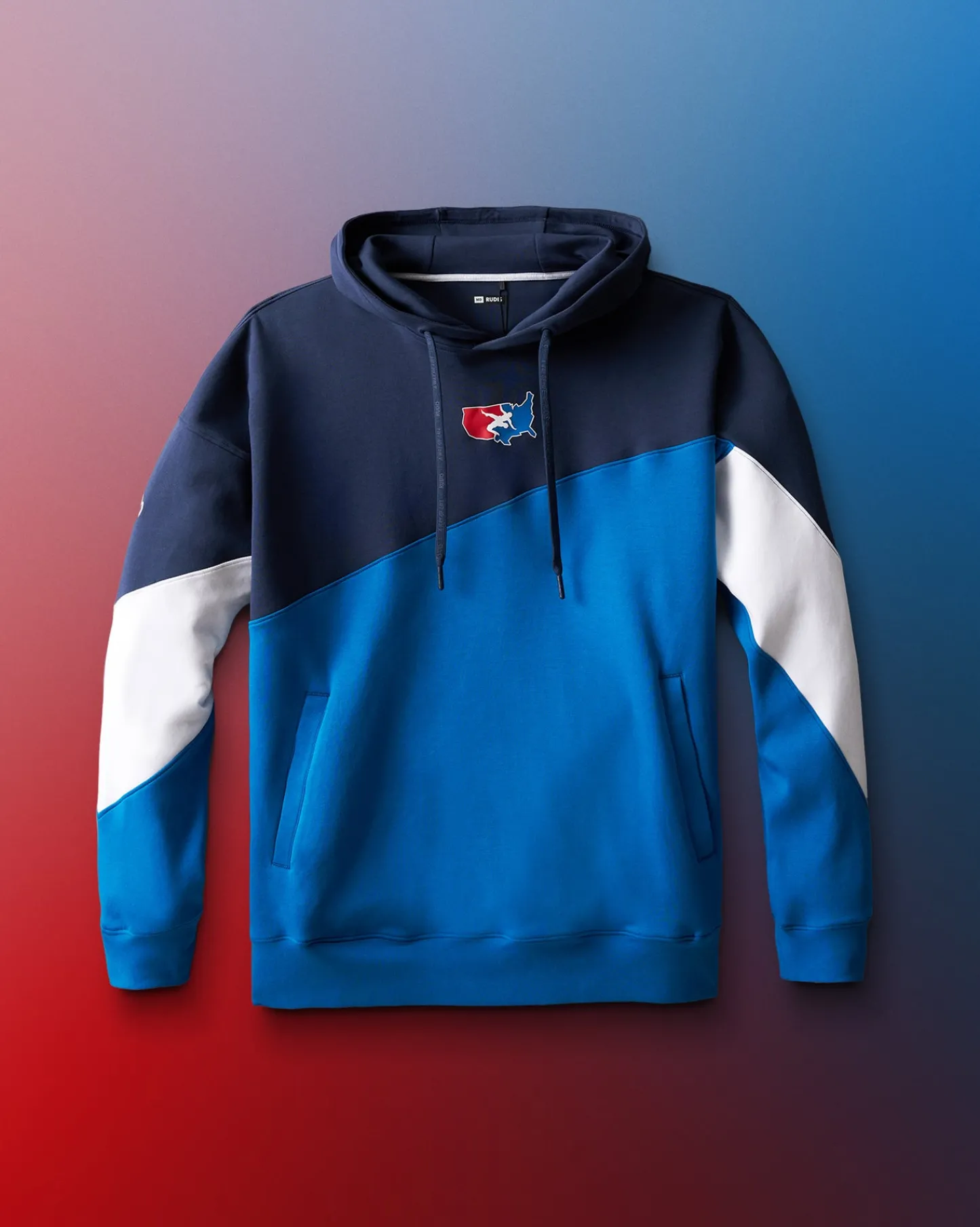 Hoodies & Pullovers|Hoodies & Pullovers>RUDIS USA Wrestling Colorblock Hoodie