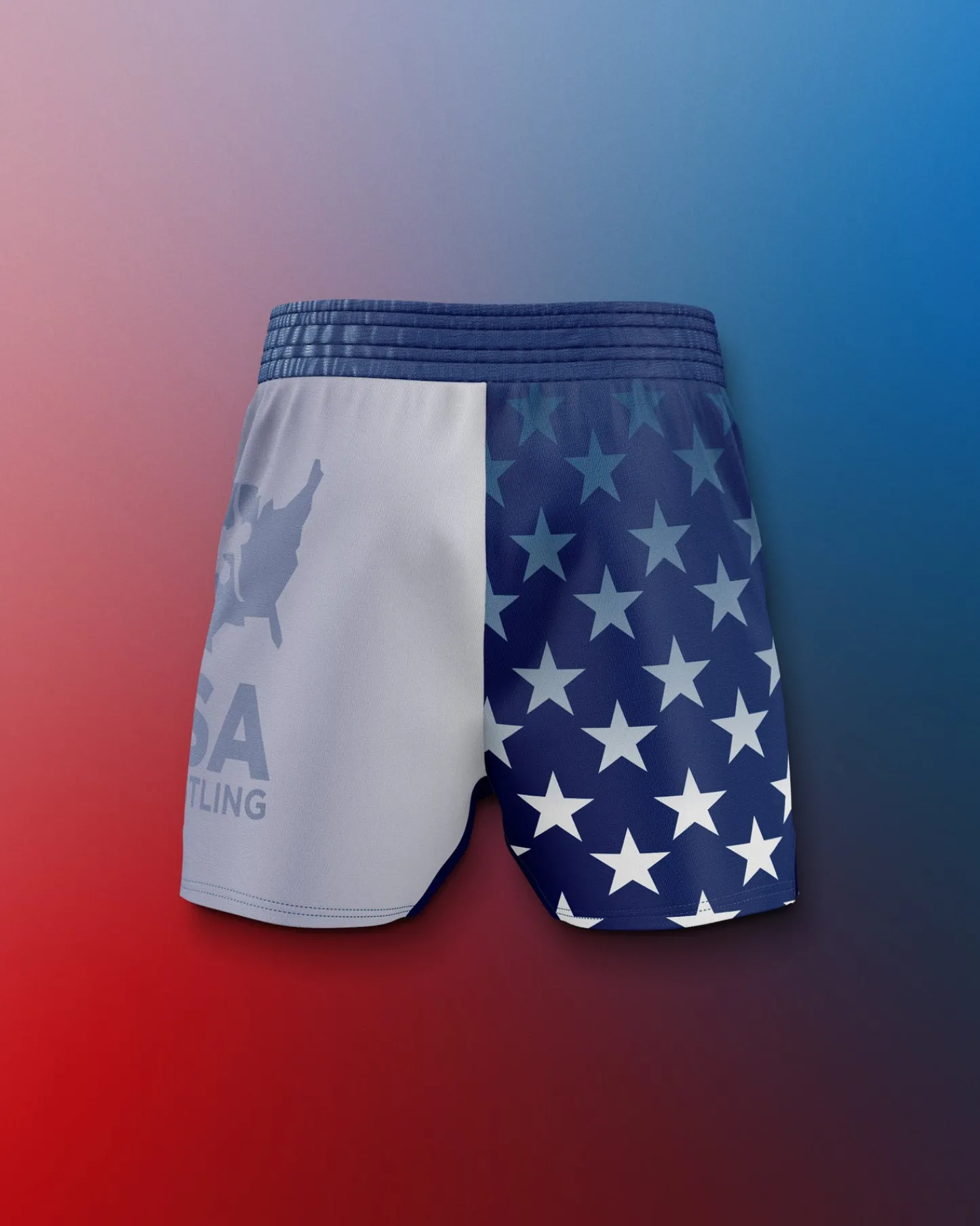 Shorts & Bottoms|Shorts & Bottoms>RUDIS USA Wrestling Flag Sublimated Shorts Navy