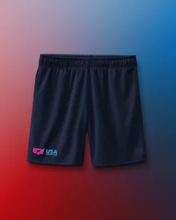 Shorts & Bottoms|Shorts & Bottoms>RUDIS USA Wrestling Gradient 6" Mesh Shorts Navy