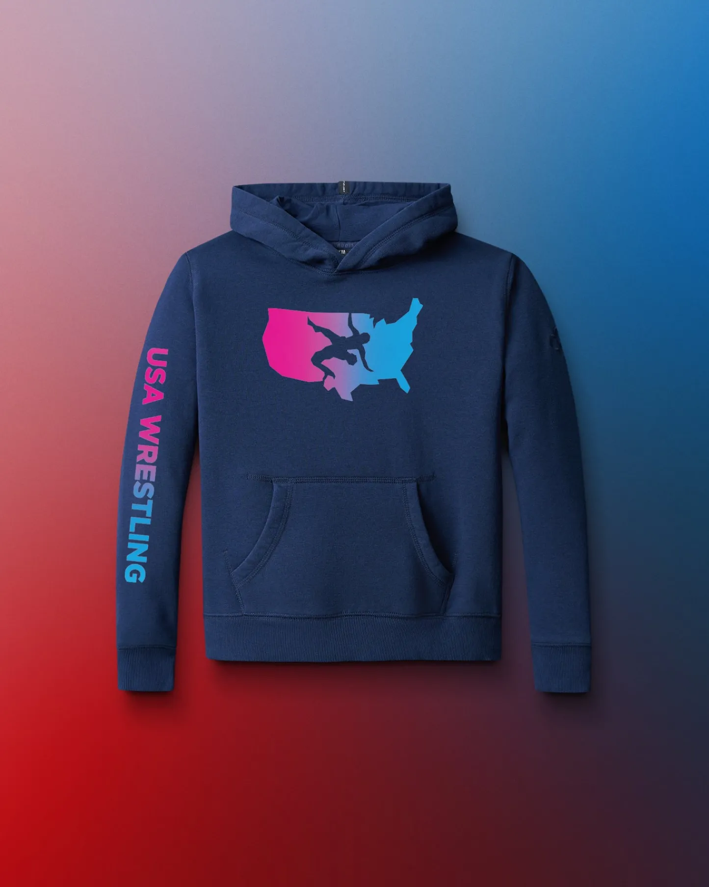Hoodies & Pullovers>RUDIS USA Wrestling Gradient Youth Comfort Fleece Hoodie