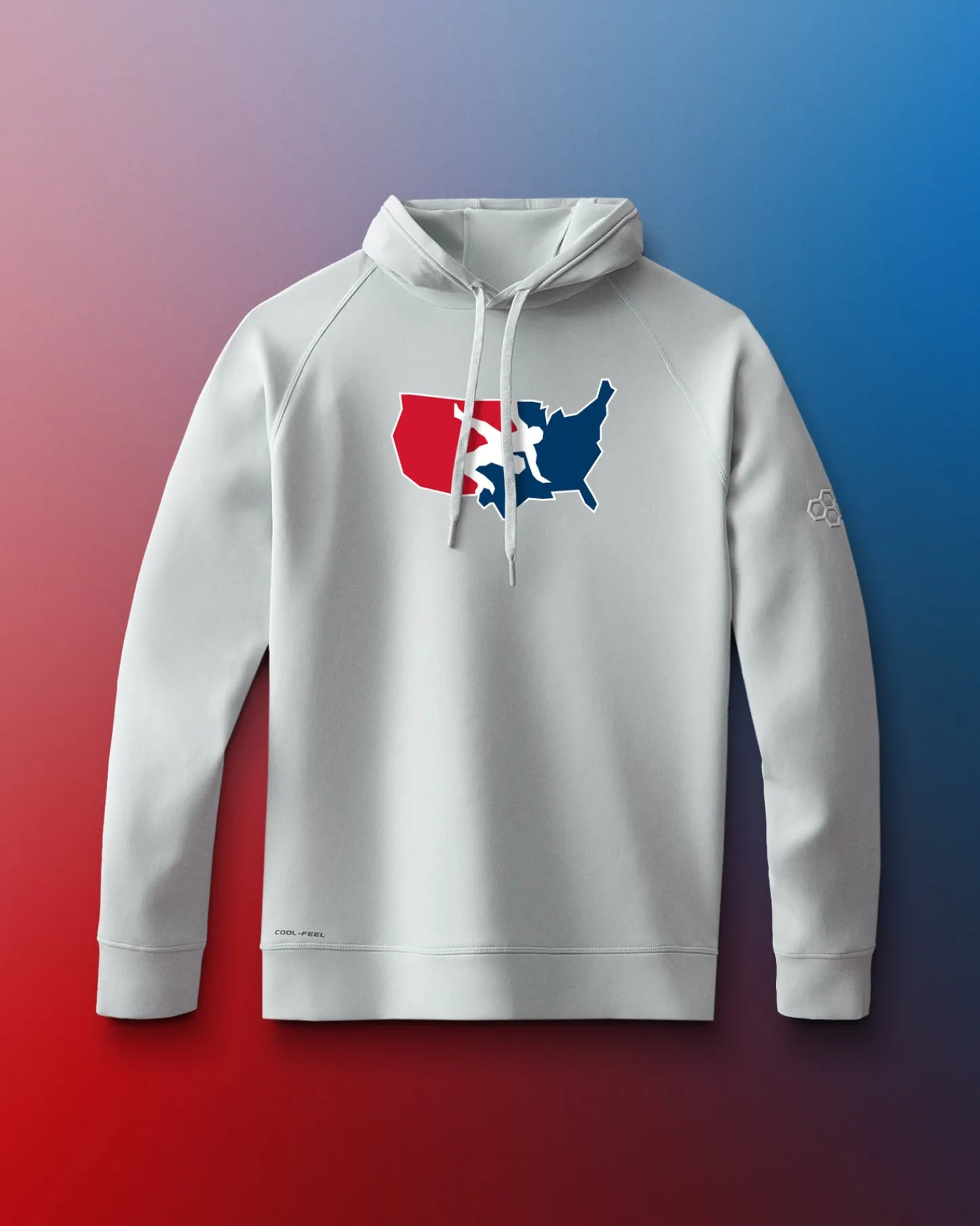 Hoodies & Pullovers|Hoodies & Pullovers>RUDIS USA Wrestling Hoodie Lunar Gray