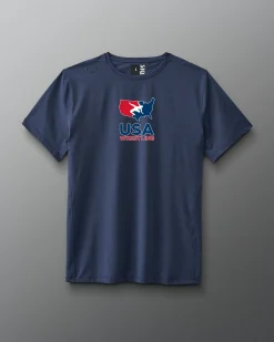 Shirts & Tees|Shirts & Tees>RUDIS USA Wrestling Legacy Performance Heather T-Shirt