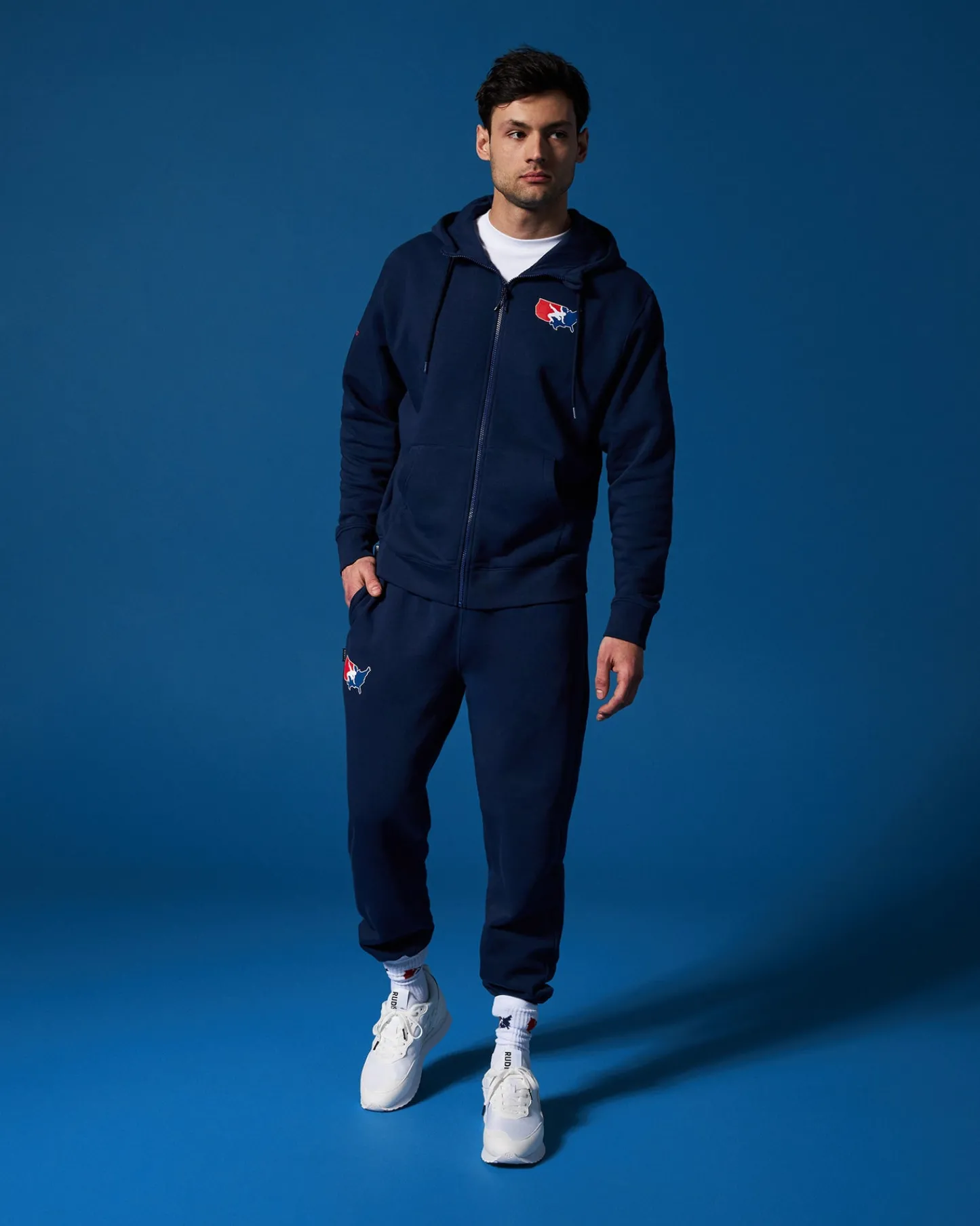 Hoodies & Pullovers|Hoodies & Pullovers>RUDIS USA Wrestling Logo Comfort Fleece Full Zip