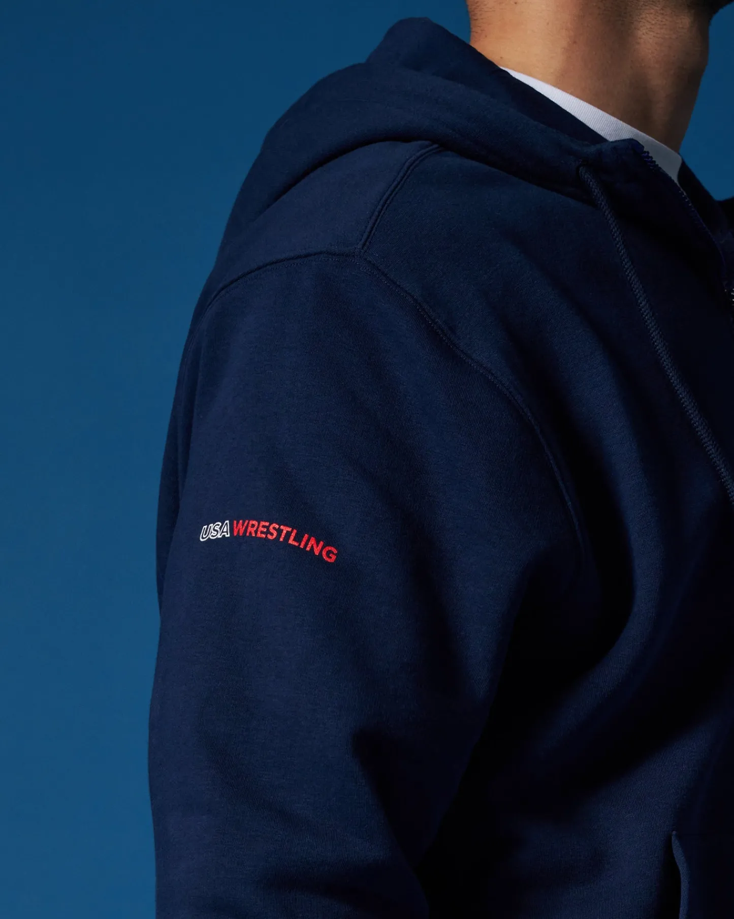 Hoodies & Pullovers|Hoodies & Pullovers>RUDIS USA Wrestling Logo Comfort Fleece Full Zip