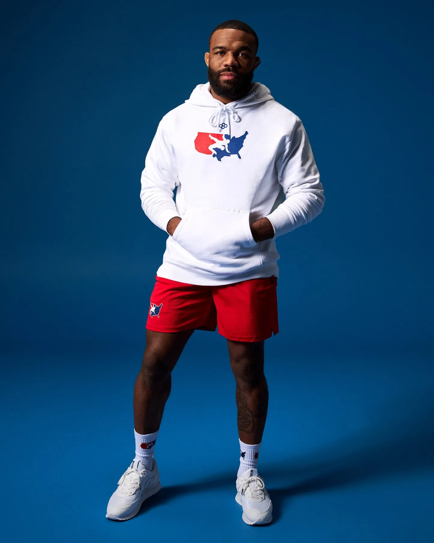 Hoodies & Pullovers|Hoodies & Pullovers>RUDIS USA Wrestling Logo Comfort Fleece Hoodie