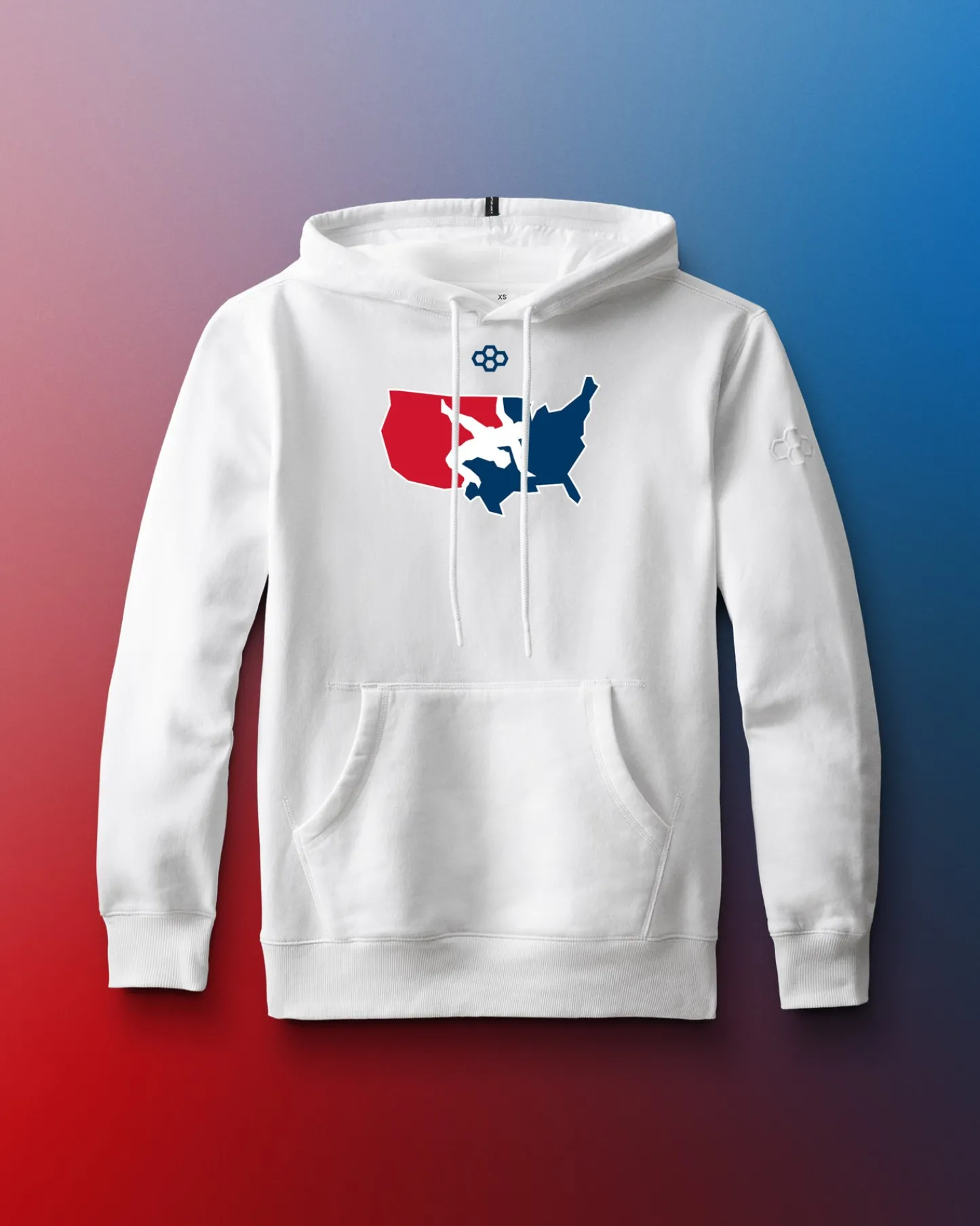 Hoodies & Pullovers|Hoodies & Pullovers>RUDIS USA Wrestling Logo Comfort Fleece Hoodie