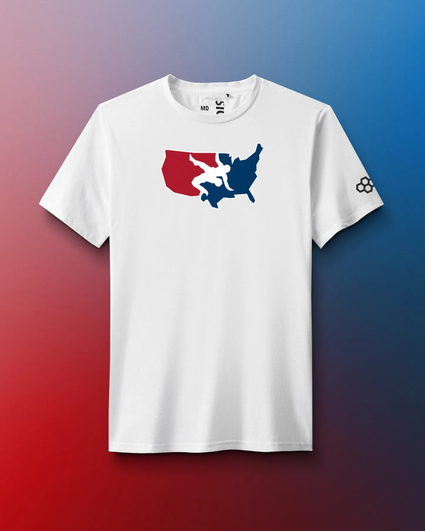 Shirts & Tees|Shirts & Tees>RUDIS USA Wrestling Logo Elite Super Soft T-Shirt