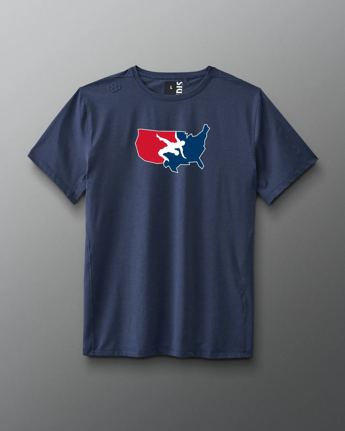 Shirts & Tees|Shirts & Tees>RUDIS USA Wrestling Logo Performance Heather T-Shirt