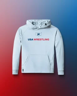 Hoodies & Pullovers>RUDIS USA Wrestling Logo Youth Elite Terry Hoodie