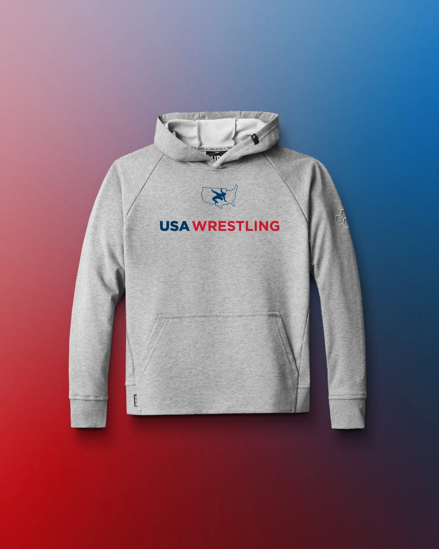 Hoodies & Pullovers>RUDIS USA Wrestling Logo Youth Elite Terry Hoodie
