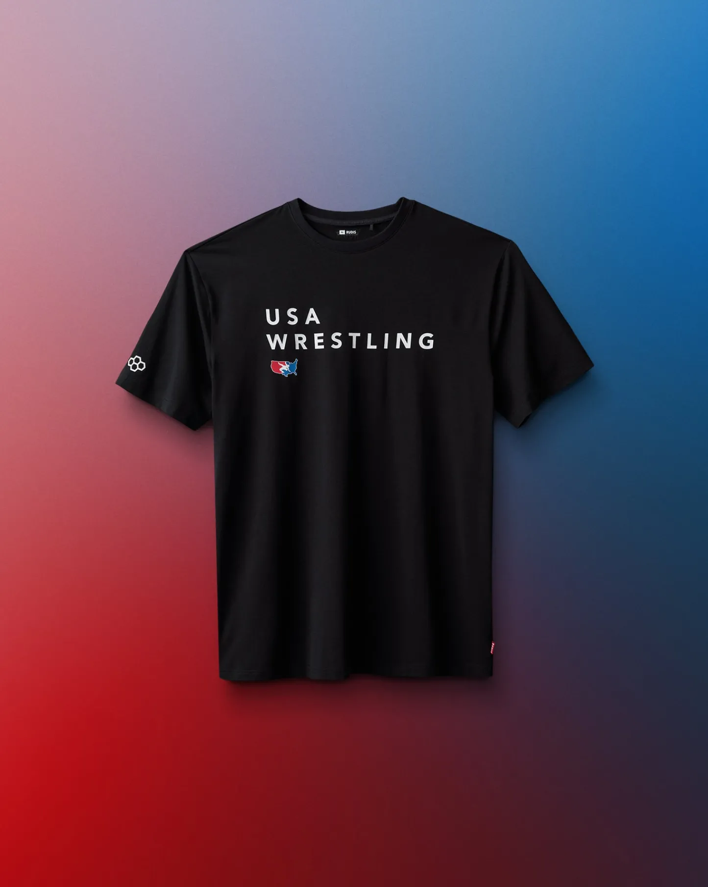 Shirts & Tees>RUDIS USA Wrestling Stacked Hybrid Youth T-Shirt