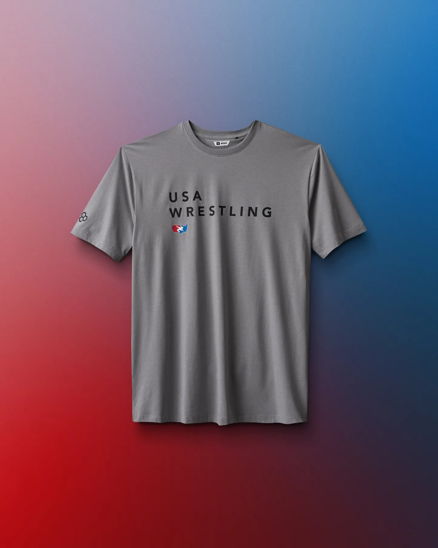 Shirts & Tees>RUDIS USA Wrestling Stacked Hybrid Youth T-Shirt