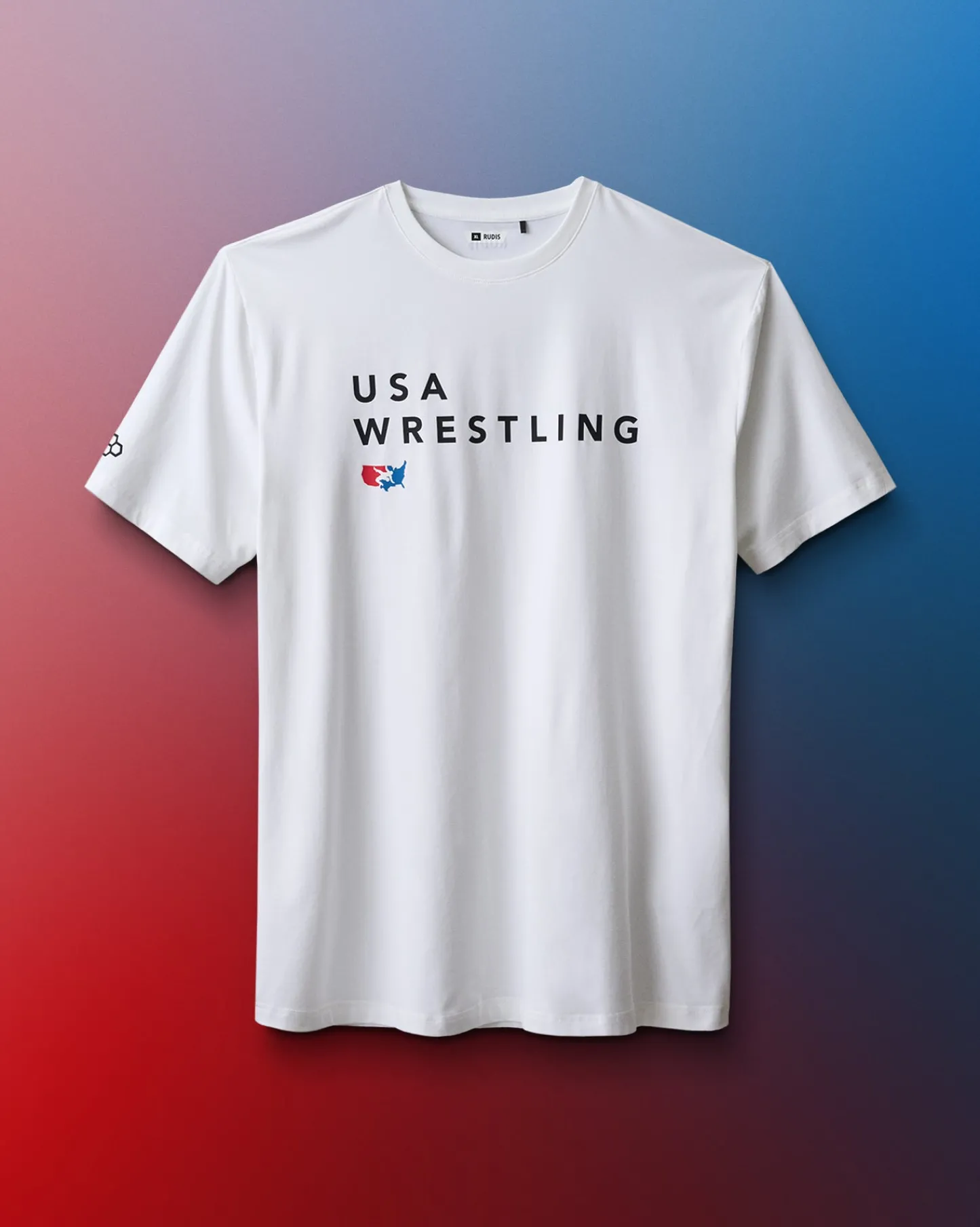 Shirts & Tees|Shirts & Tees>RUDIS USA Wrestling Stacked Hybrid T-Shirt