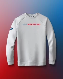 Hoodies & Pullovers|Hoodies & Pullovers>RUDIS USA Wrestling Wordmark Ultimate Crewneck