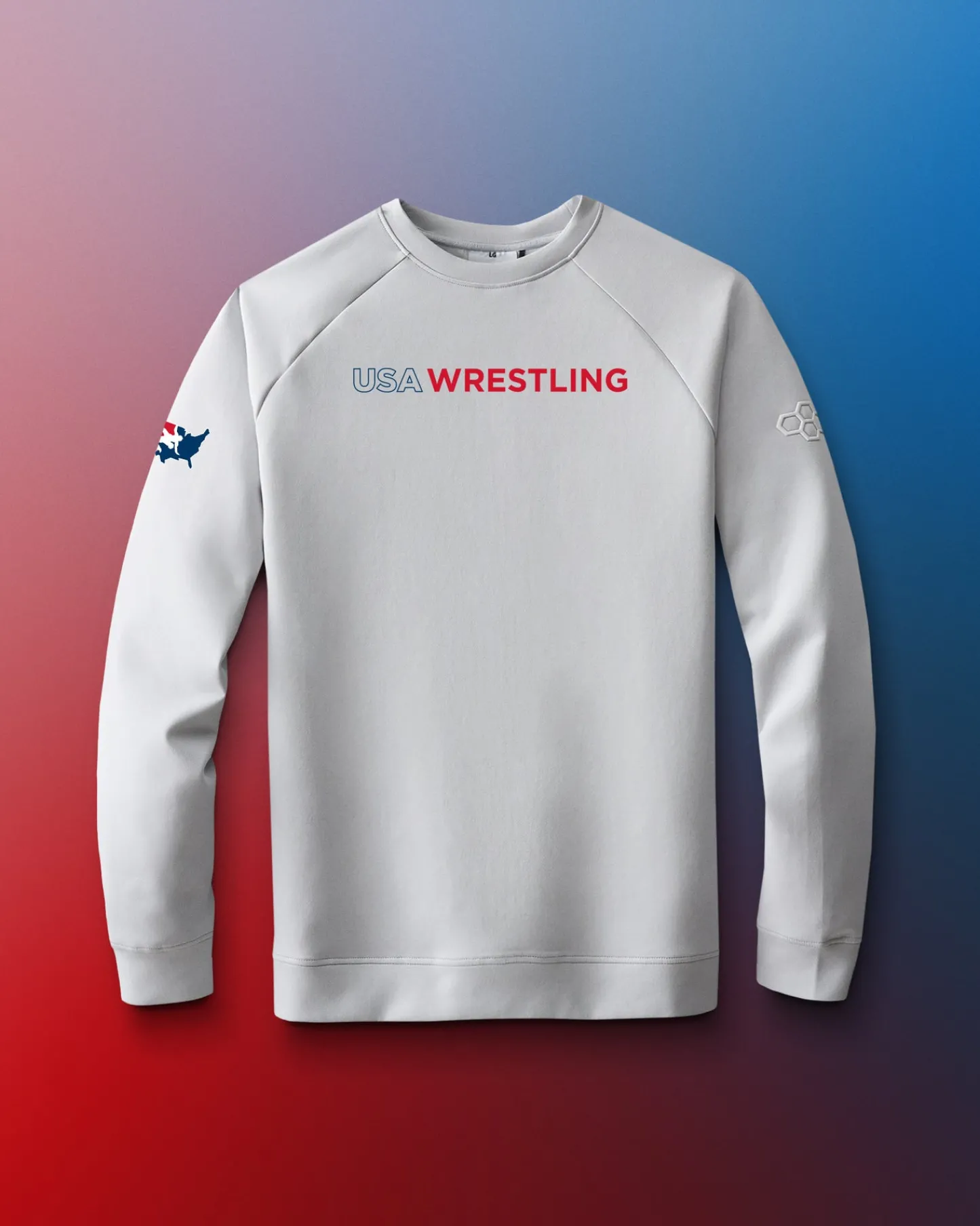 Hoodies & Pullovers|Hoodies & Pullovers>RUDIS USA Wrestling Wordmark Ultimate Crewneck