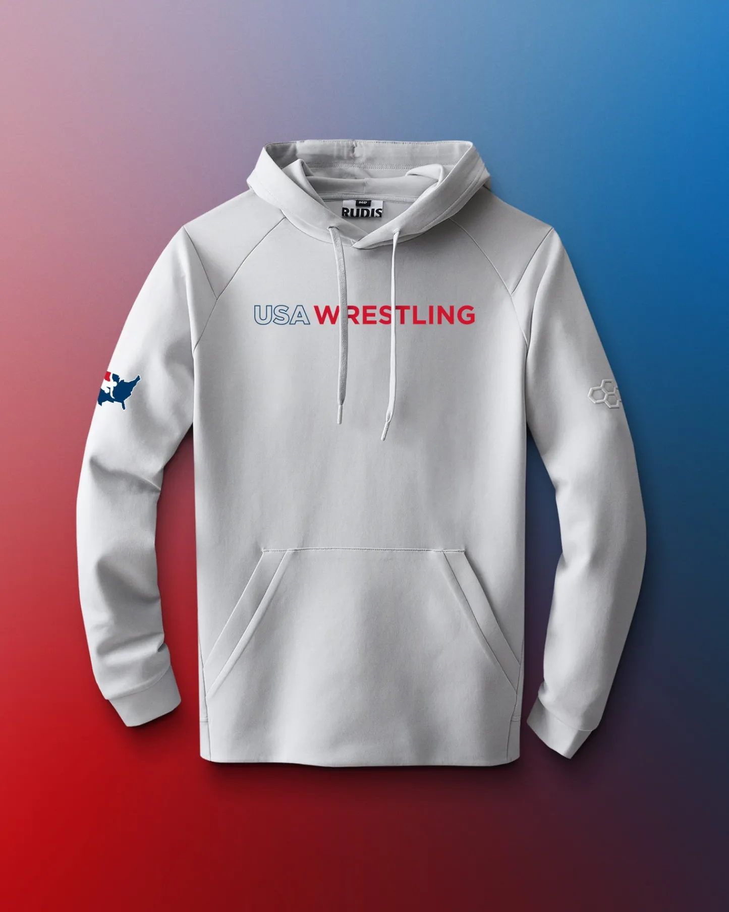 Hoodies & Pullovers|Hoodies & Pullovers>RUDIS USA Wrestling Wordmark Ultimate Hoodie