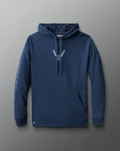 Hoodies & Pullovers|Hoodies & Pullovers>RUDIS USAF Wrestling Emblem Elite Terry Hoodie Navy